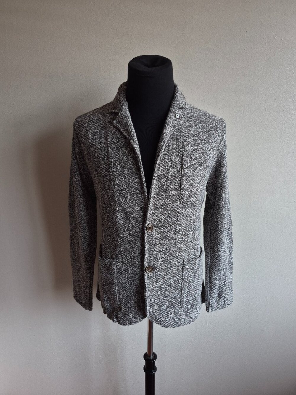 New L.B.M. 1911 Men's Cotton Flax Brown Cardigan Size 50 / M